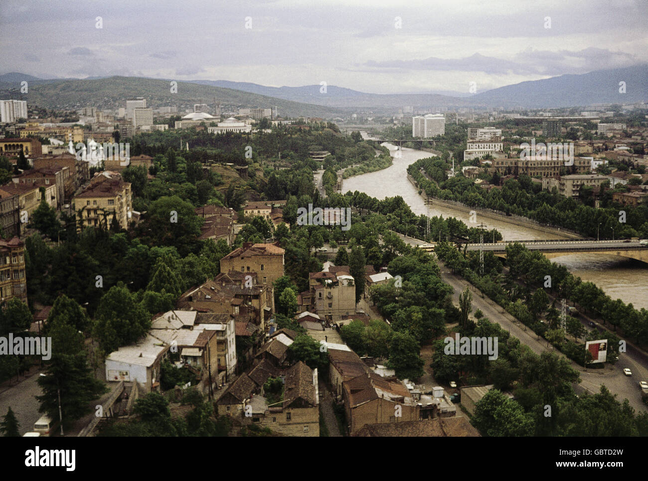 Geographie / Reisen, Russland, Georgien, Tiflis, Übersicht, 1977, Additional-Rights-Clearences-not available Stockfoto