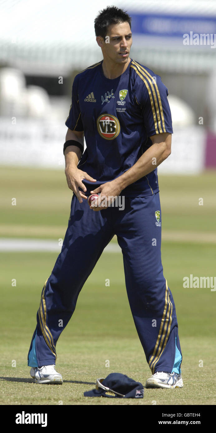 Cricket - Australien Trainingseinheit - County Ground Stockfoto