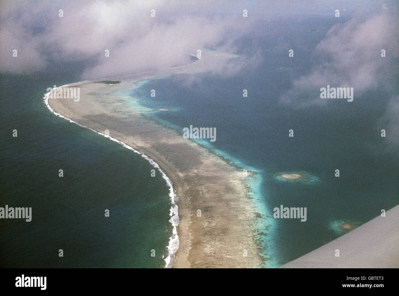Geographie / Reisen, Mikronesien, Caroline Islands, Lagune Truk, Luftaufnahme, 1974, Zusatzrechte-Clearences-nicht vorhanden Stockfoto