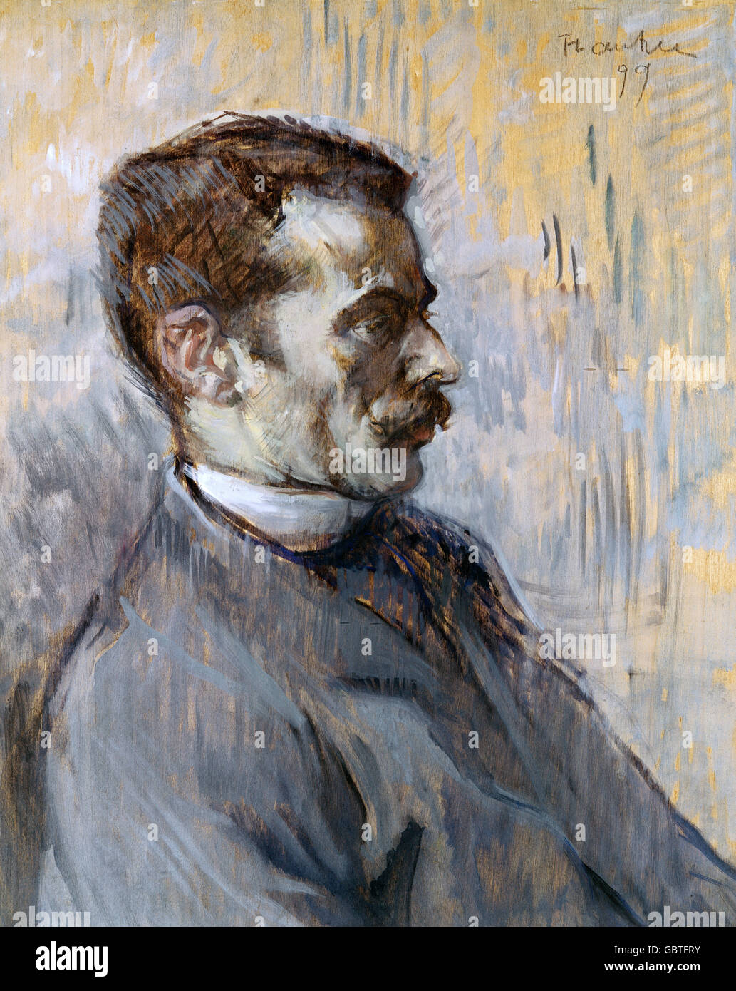 Bildende Kunst, Toulouse-Lautrec, Henri de (1864-1901), Malerei, "Mon Gardien" (Mein Hausmeister), 1899, Museum Albi, Stockfoto