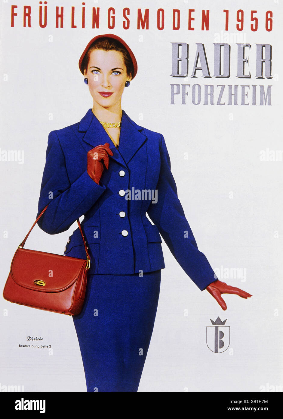 Mode, 50er Jahre, Katalog Mode, Neckermann Versand KG, Katalog, Umschlag, 1956, Zusatz-Rights-Clearences-nicht lieferbar Stockfoto