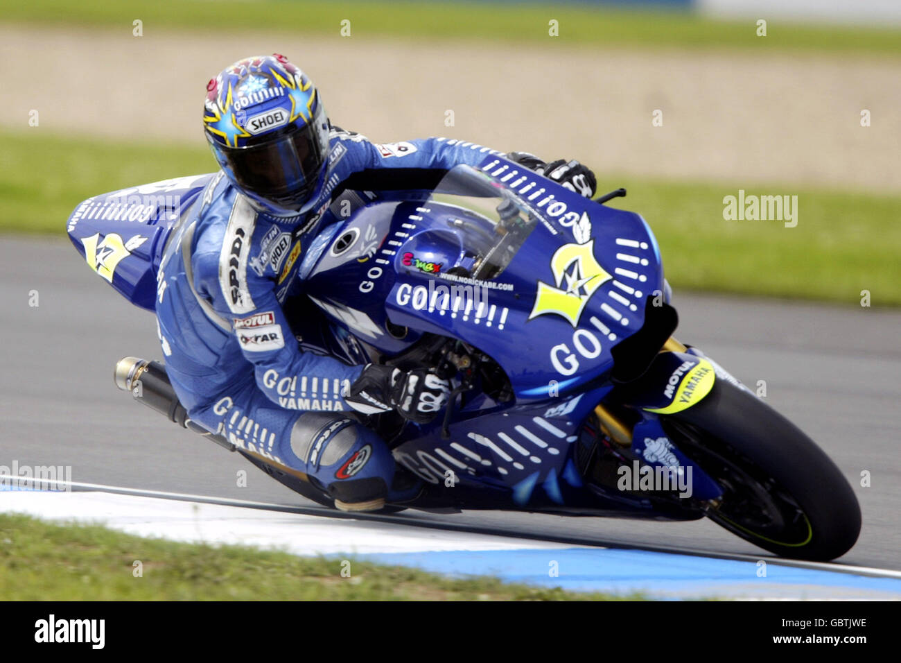 Motorradfahren - großer Preis von Großbritannien - Moto GP - Qualifikation. Norick AbE in Aktion Stockfoto