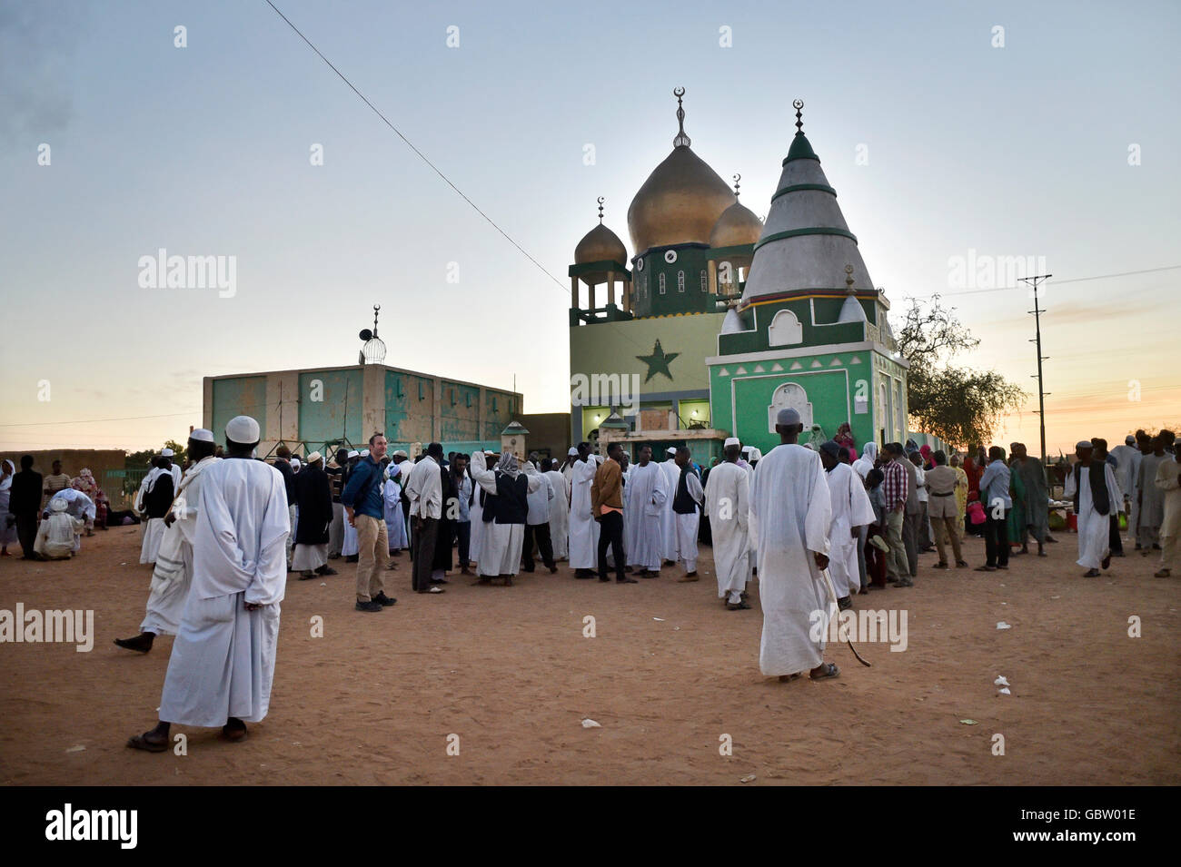 Afrika, Sudan, Omdurman, Hamid El-Nil-Moschee Stockfoto