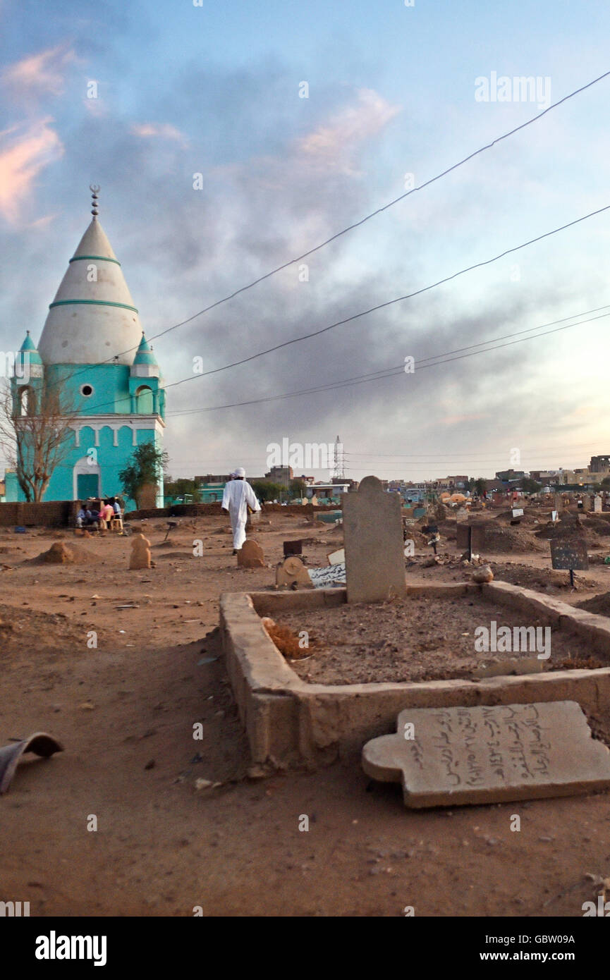 Afrika, Sudan, Omdurman, Hamid El-Nil-Moschee Stockfoto