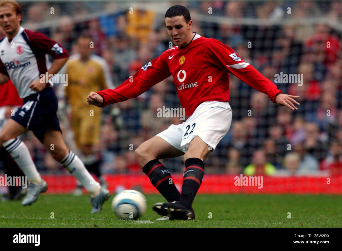 Fußball - FA Barclays Premiership - Manchester United gegen Middlesbrough Stockfoto