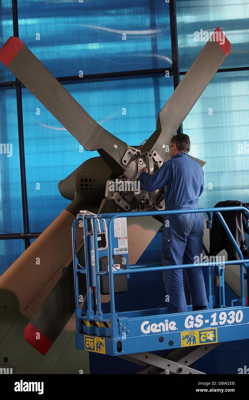 Aeronautische Industrie Agusta/Westland - Hubschrauber Produktion - Samarate, Varese, Italien Kredit © Riccardo Squillantini/Sint Stockfoto