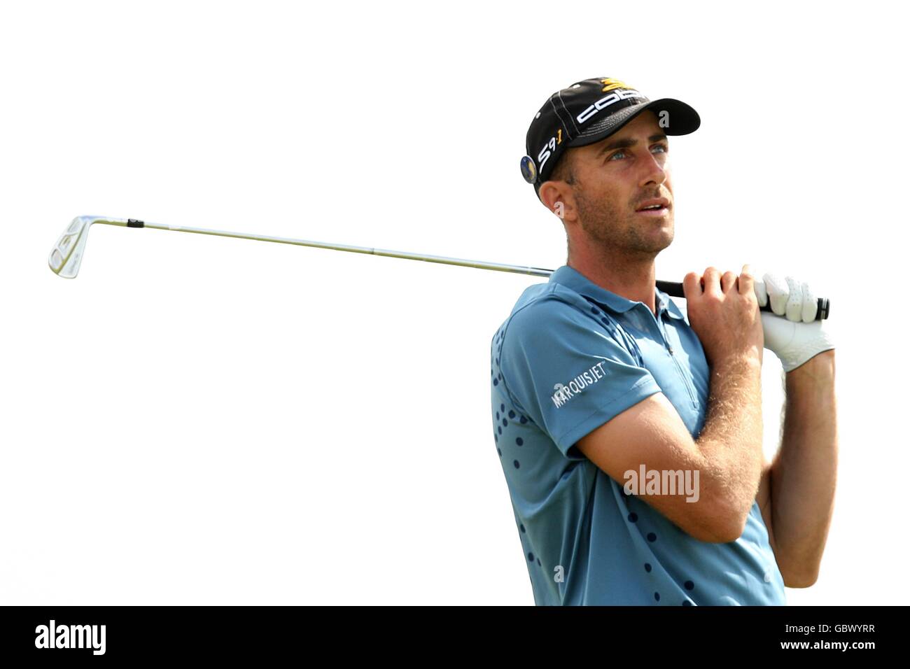 Golf - The Open Championship 2009 - Round One - Turnberry Golf Club. Der australische Geoff Ogilvy ist am ersten Tag der Open Championship im Turnberry Golf Club in Aktion. Stockfoto