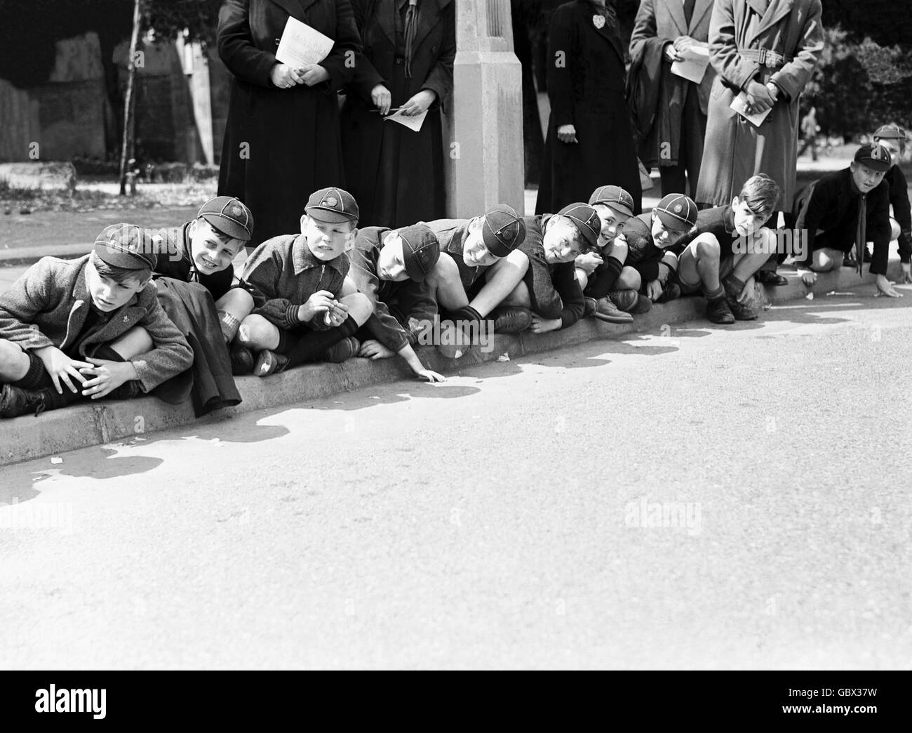 Freizeit - Pfadfinder Soap Box Derby Stockfoto