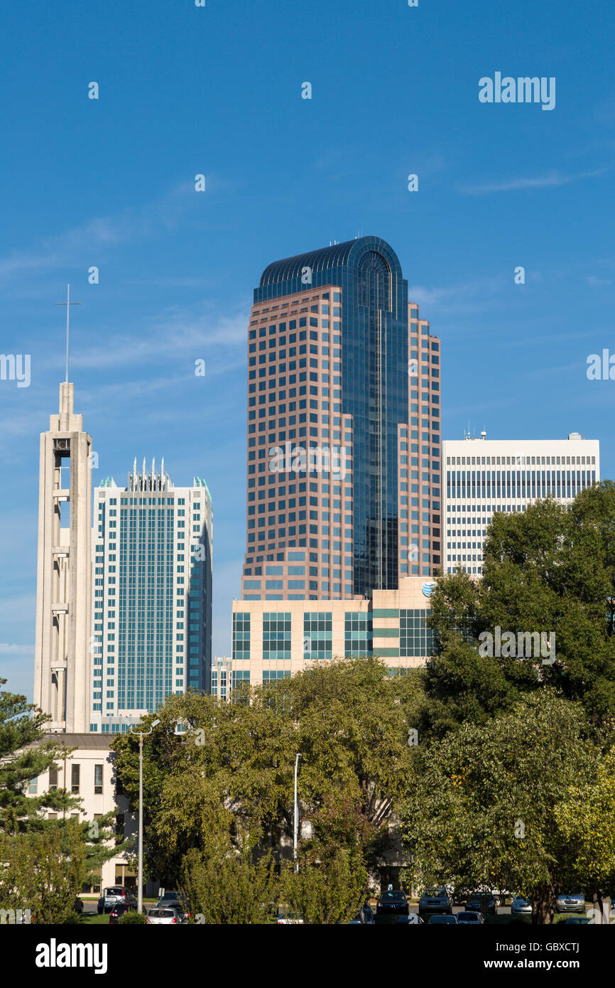 Charlotte Skyline, NC, USA Stockfoto