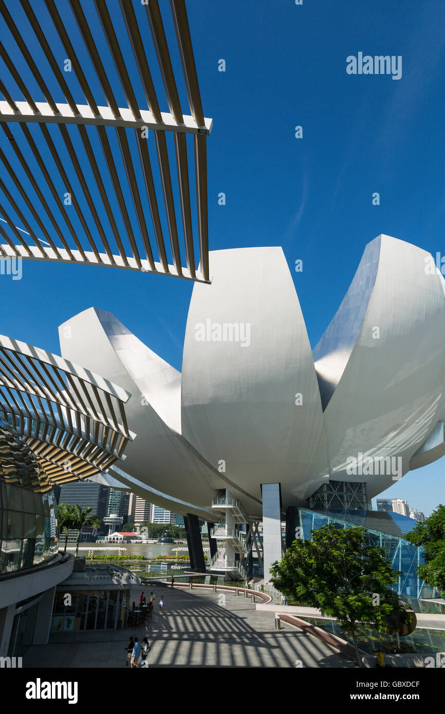 Kunst-Wissenschaftsmuseum Singapur, Marina Bay Stockfoto