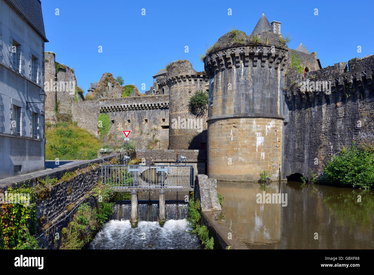 Schloss Fougères in Frankreich Stockfoto