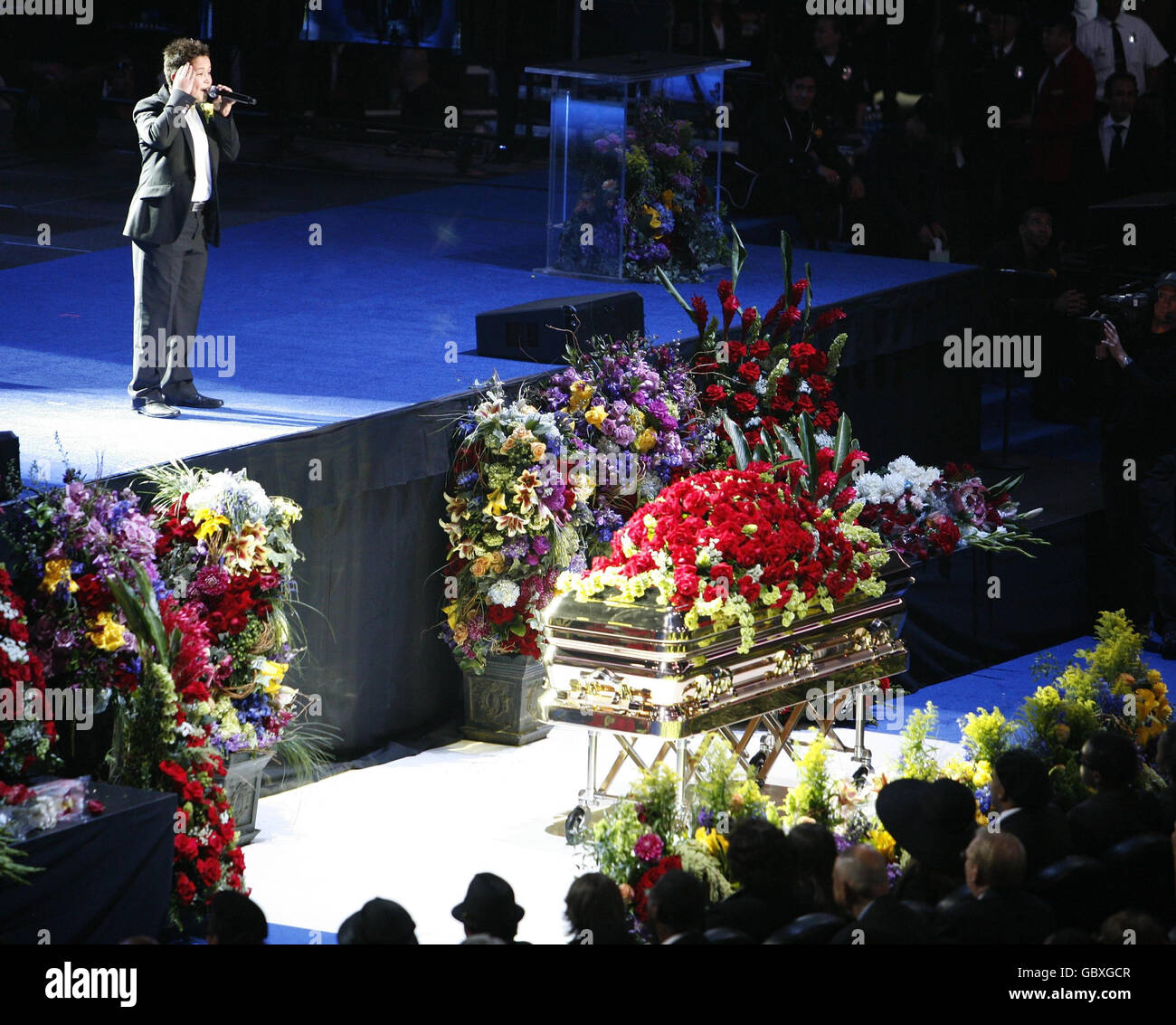 Michael Jackson Memorial Service Stockfoto