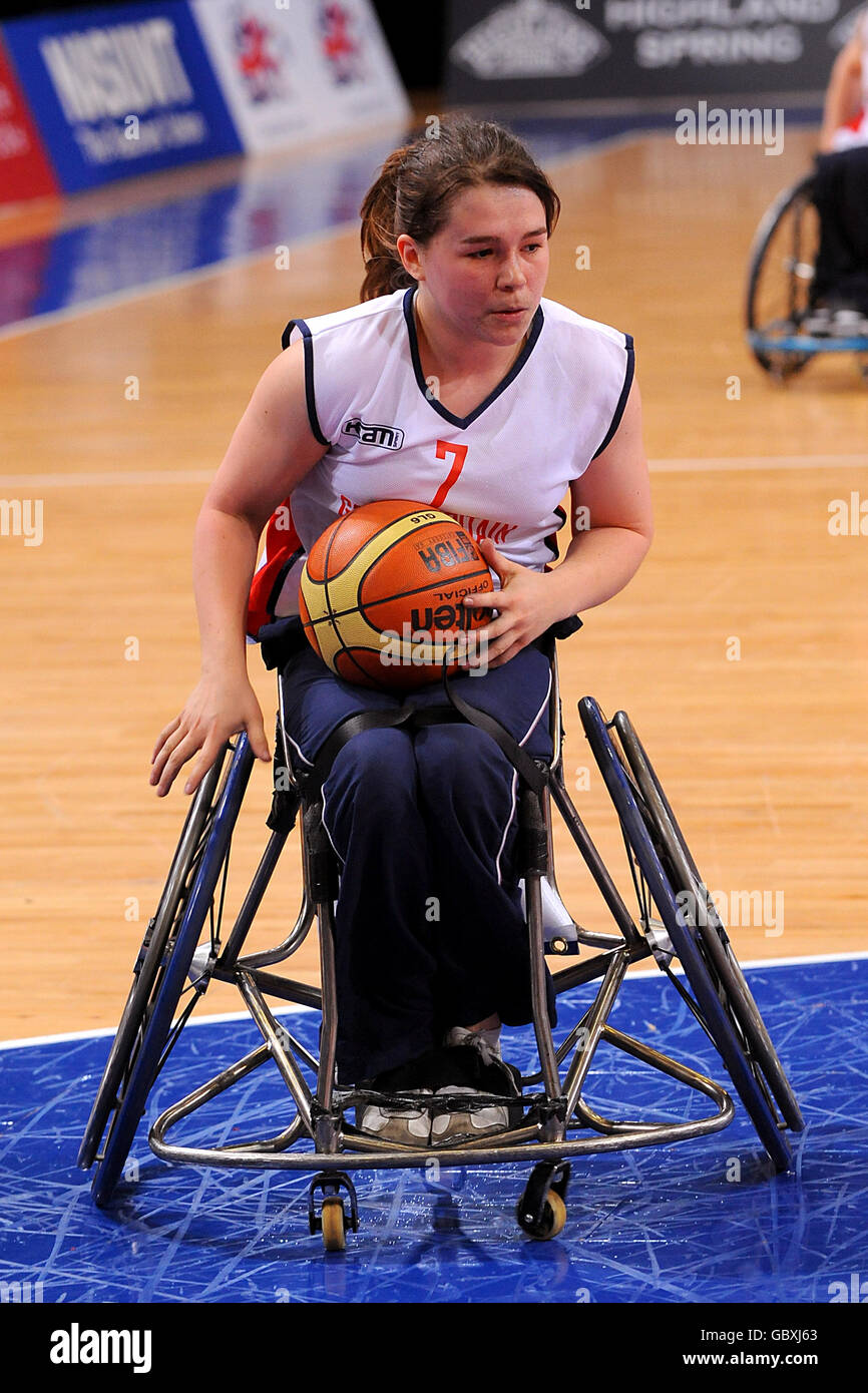 Paralympics - BT Paralympic World Cup 2009 - Manchester. Helen Freeman, Geschichte Stockfoto