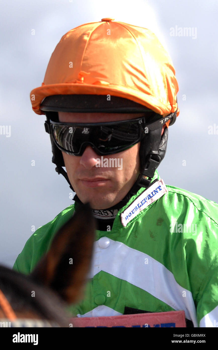 Pferderennen, Southwell Races. Timmy Murphy, Jockey Stockfoto