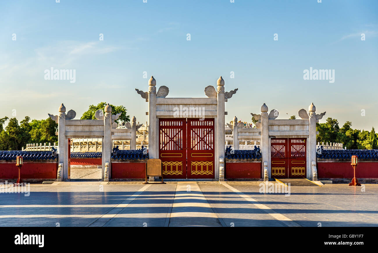 Kreisförmige Hügel Altar an der Himmelstempel in Peking Stockfoto