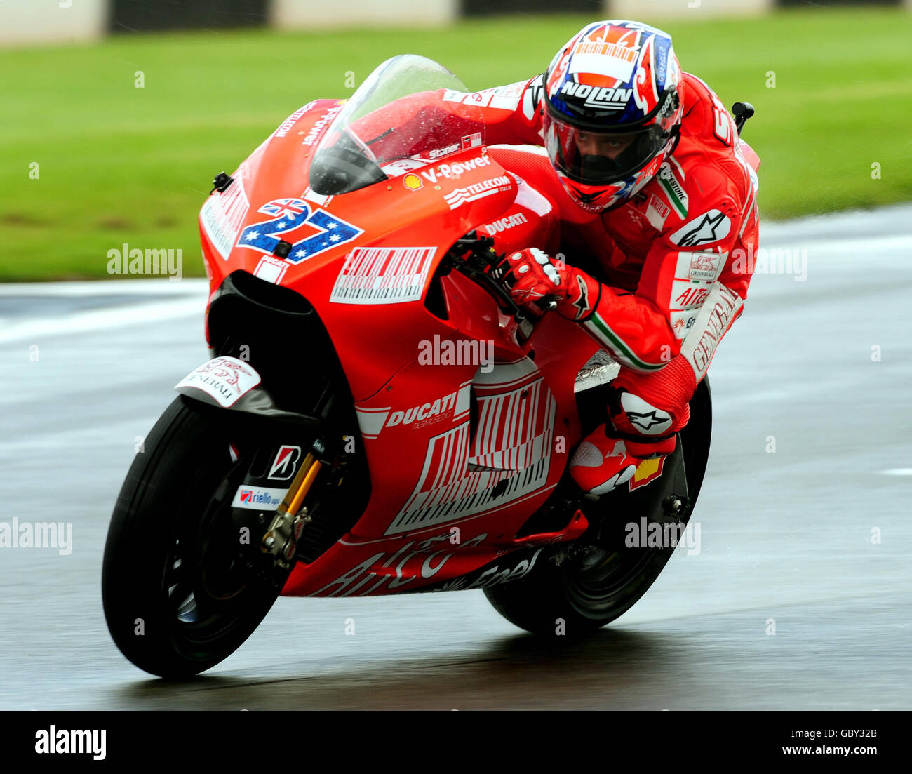 Motorrad - Moto-GP - Runde 10 - Praxis - Donington Park Stockfoto