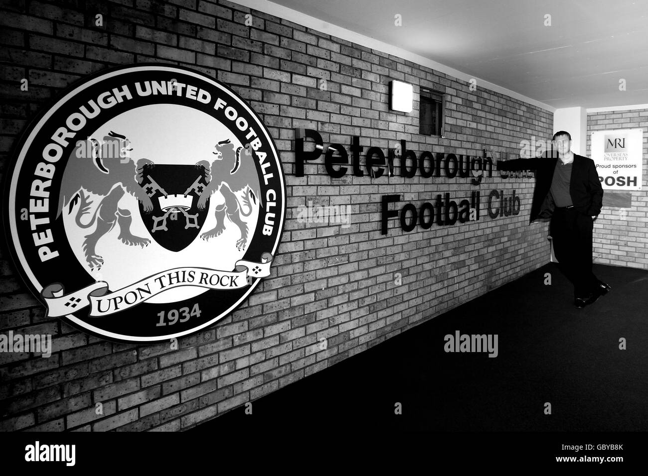 Fußball - Coca-Cola Football League Championship - Peterborough United Photocall 2009/10 - London Road. Darragh MacAnthony, Vorsitzender von Peterborough United Stockfoto