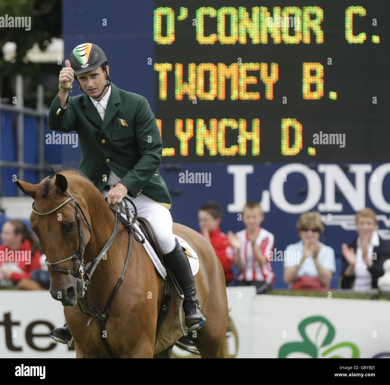 Reitsport - Dublin Horse Show - RDS Stockfoto