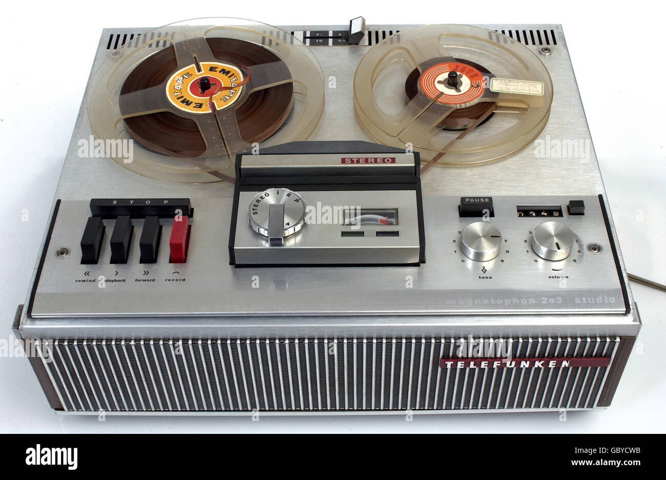 Technik, Kassettenrekorder, Telefunken Stereo tape recorder bin