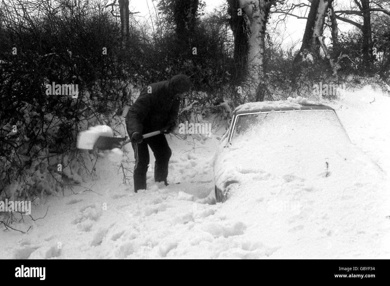 Wetter - Süd-West-Schnee Stockfoto