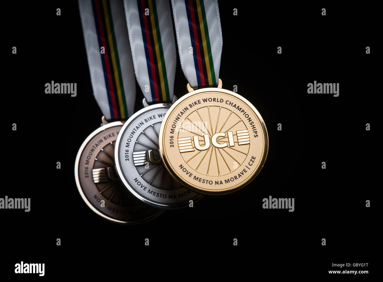 Mountain Bike World Championships UCI-Medaille Stockfoto