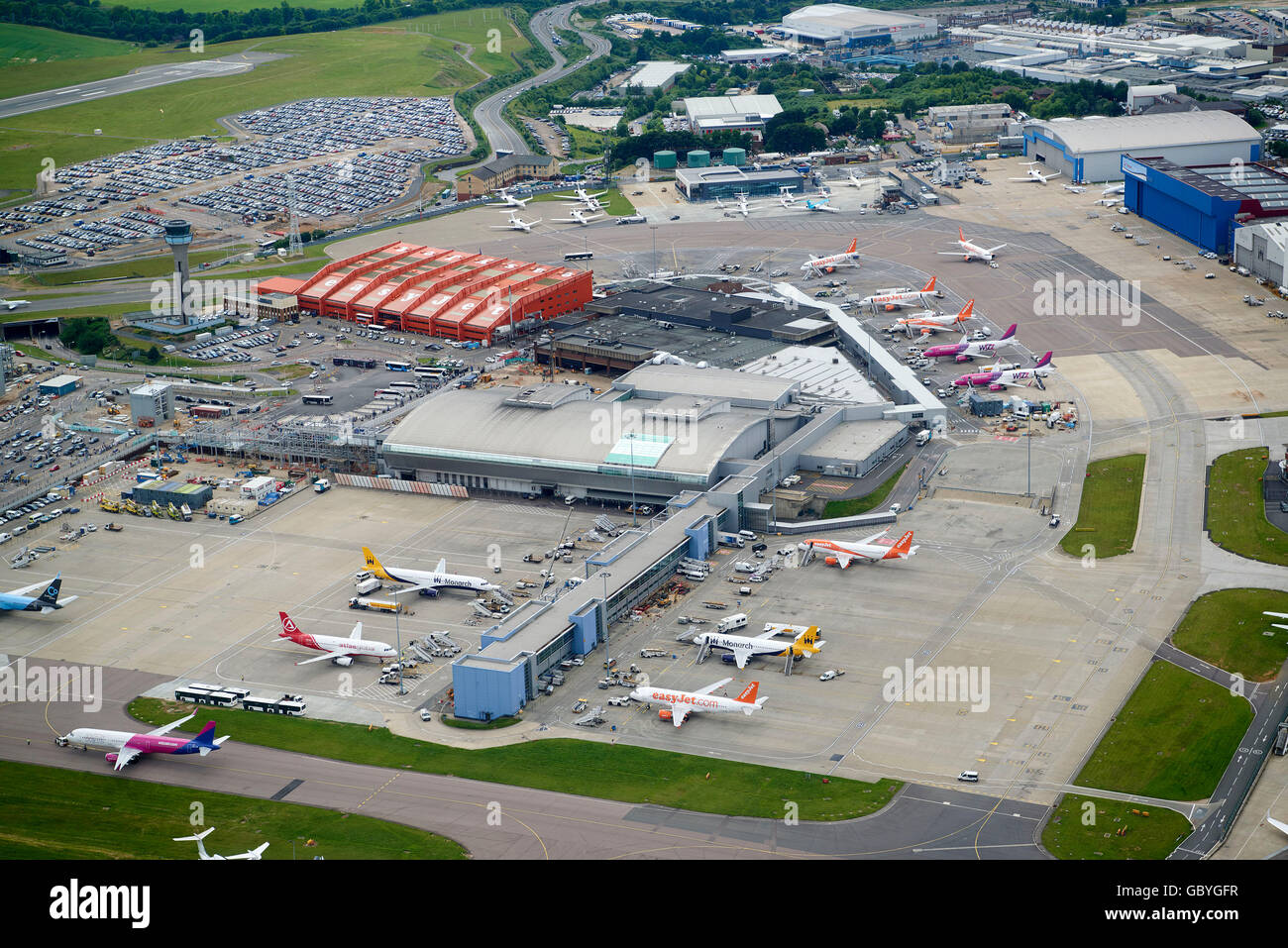 Flughafen Luton, South East England Stockfoto
