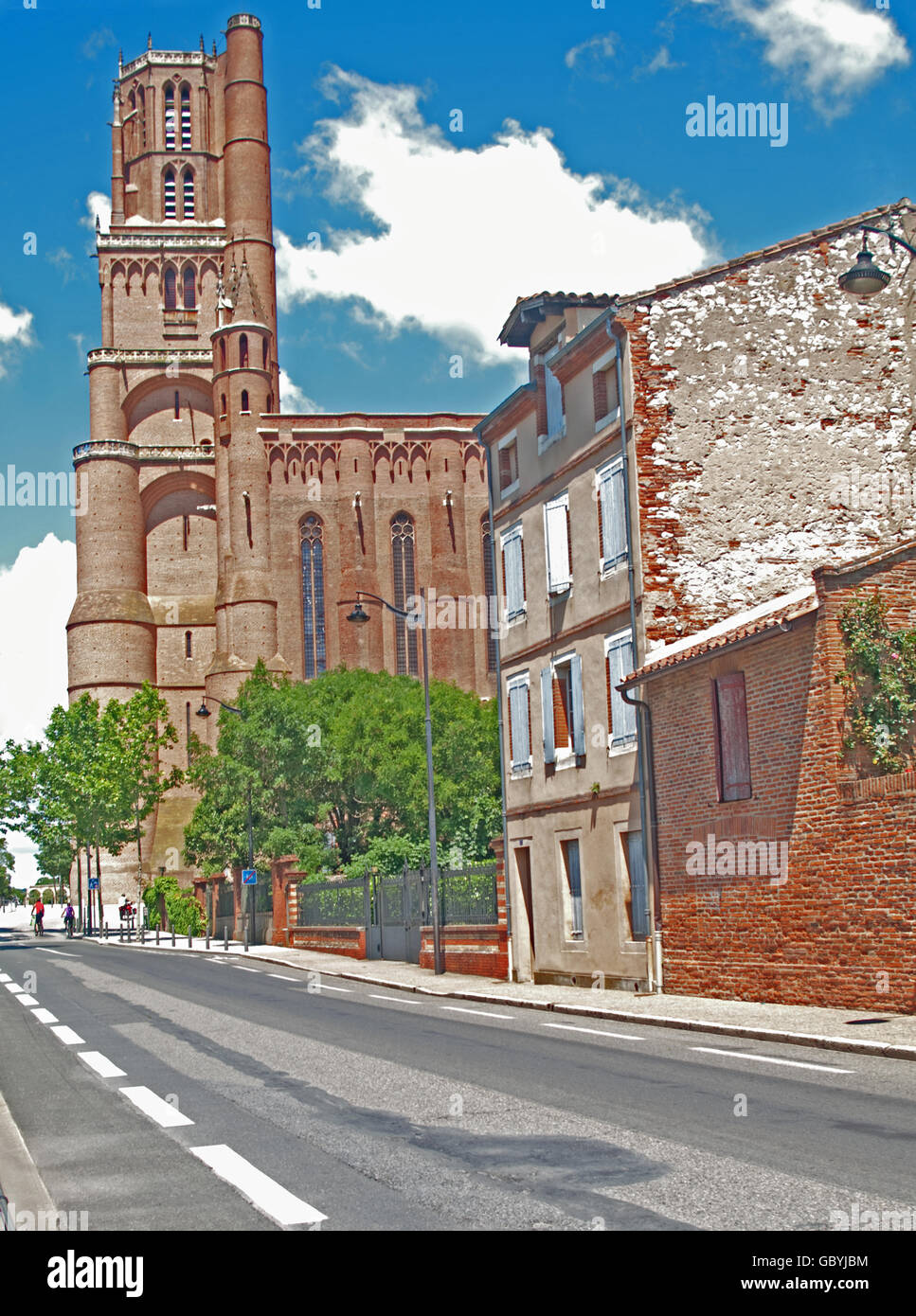 Kathedrale Sainte Cecile, Backstein gebaut, Albi, Pyrenäen, SW-Frankreich, Europa, Stockfoto