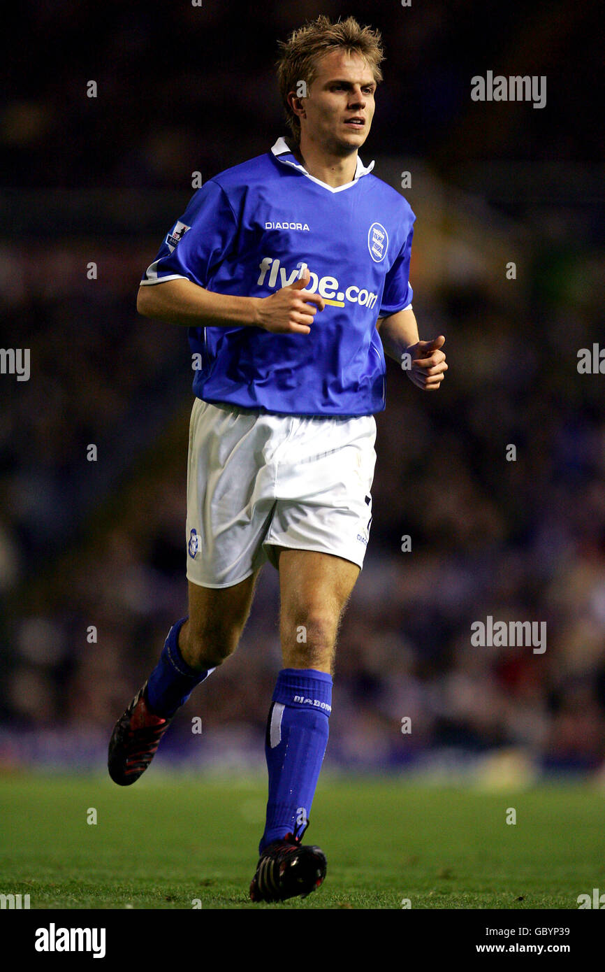 Fußball - FA Barclays Premiership - Birmingham City / Everton. Jesper Gronkjaer, Birmingham City Stockfoto