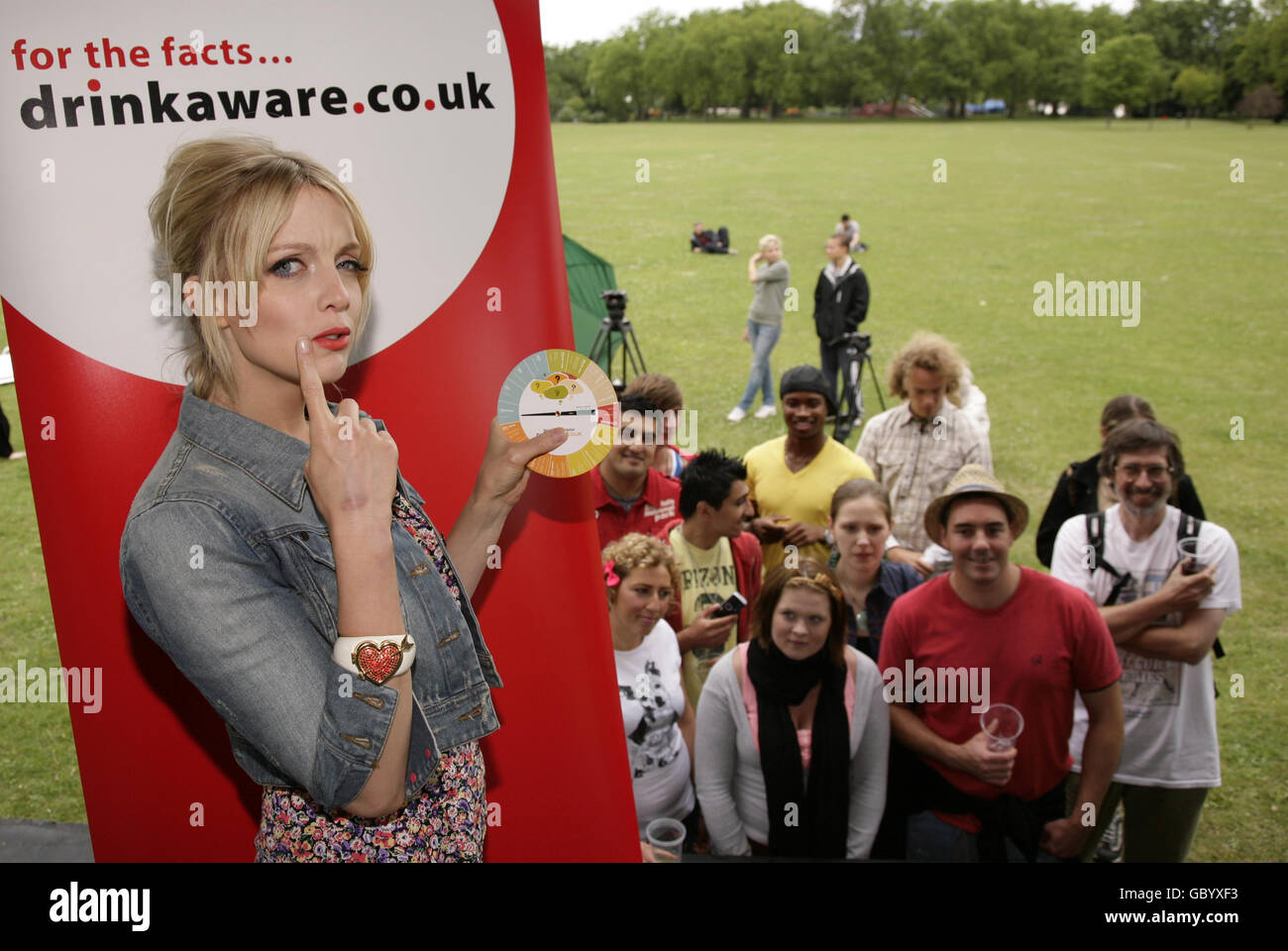 Lauren Laverne Drinkaware Kampagne Stockfoto