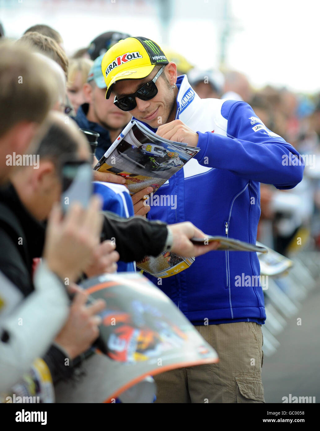 Motorrad - Moto-GP - Runde 10 - Praxis - Donington Park Stockfoto