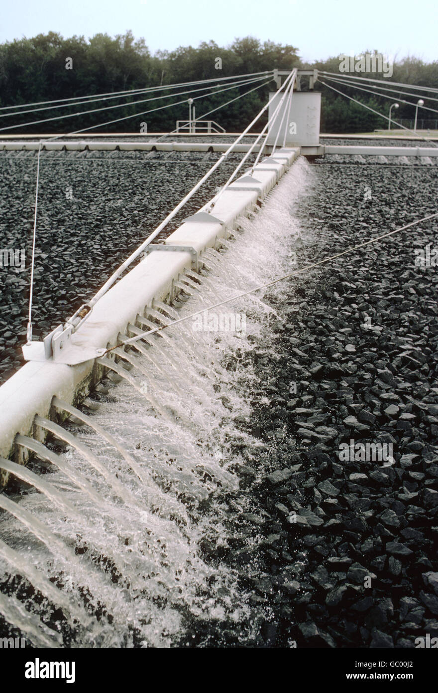 Wasser und Kläranlagen Werk in New Jersey, USA Stockfoto