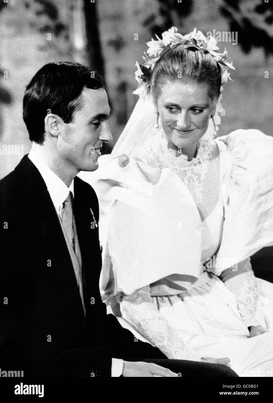 Internationalen Royalty - Hochzeiten - Prinzessin Astrid und Erzherzog Lorenz - Brüssel - 1984 Stockfoto