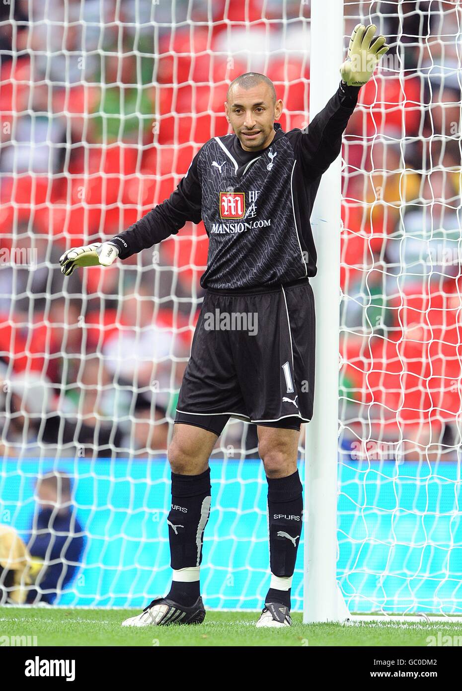 Fußball - Wembley Cup 2009 - Tottenham Hotspur gegen Celtic - Wembley Stadium. Heurelho Gomes, Tottenham Hotspur. Stockfoto