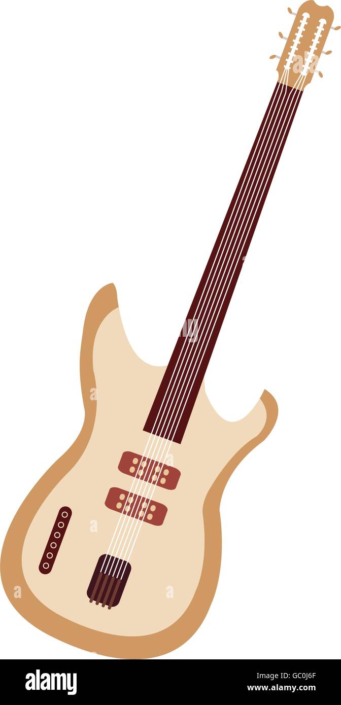 e-Gitarre-Symbol Stock Vektor