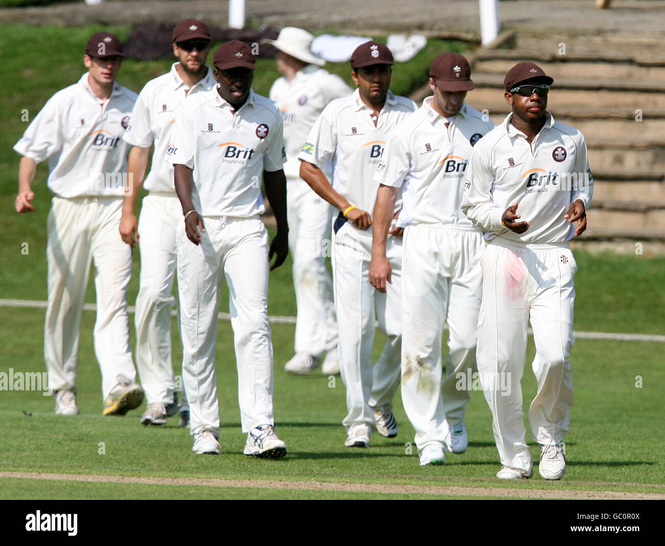 Cricket - Liverpool Victoria County Championship - Division Two - Tag 3 - Surrey V Derbyshire - Whitgift School Stockfoto