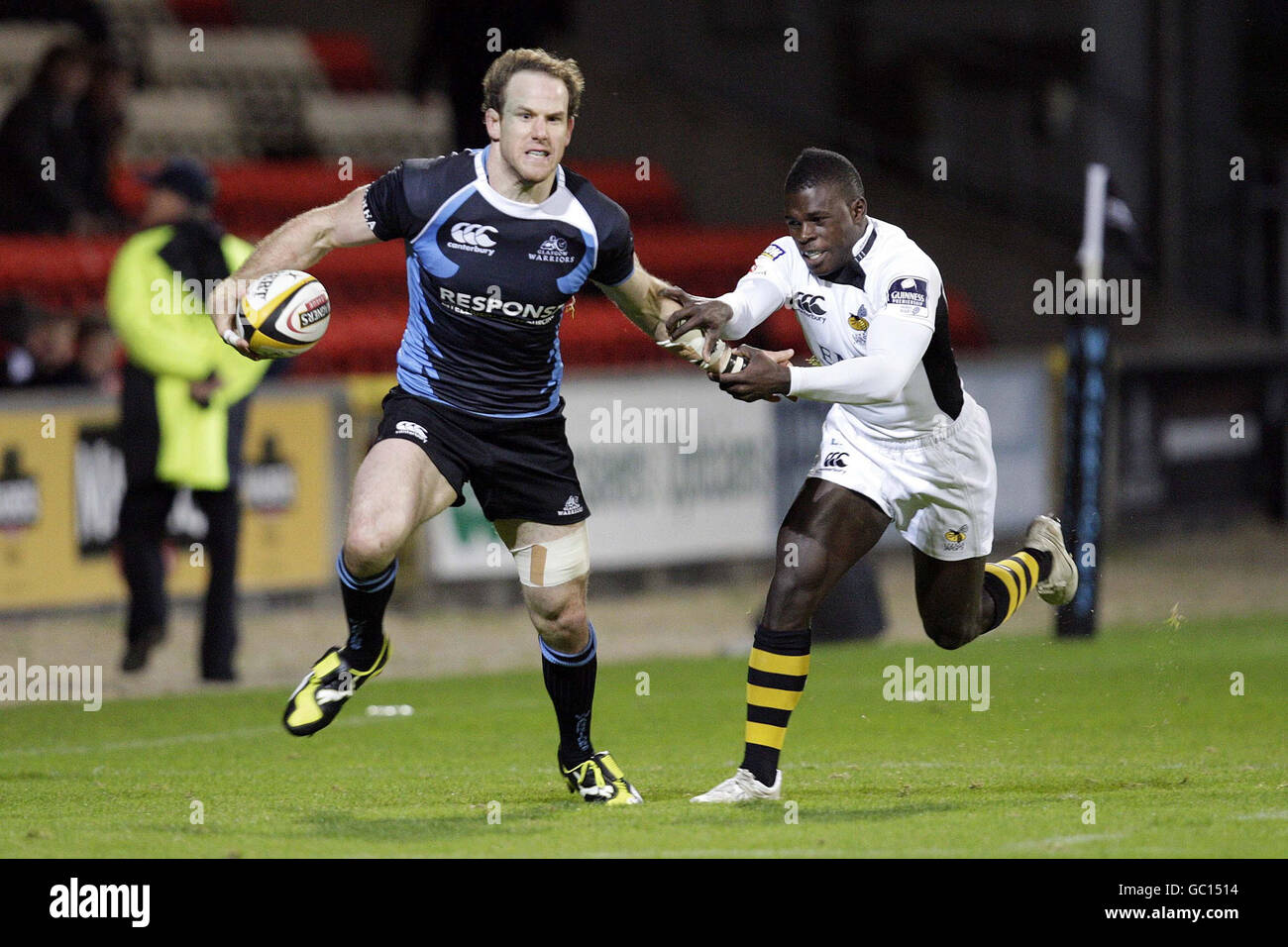Rugby-Union - freundlich - Glasgow Warriors V London Wasps - Firhill Arena Stockfoto