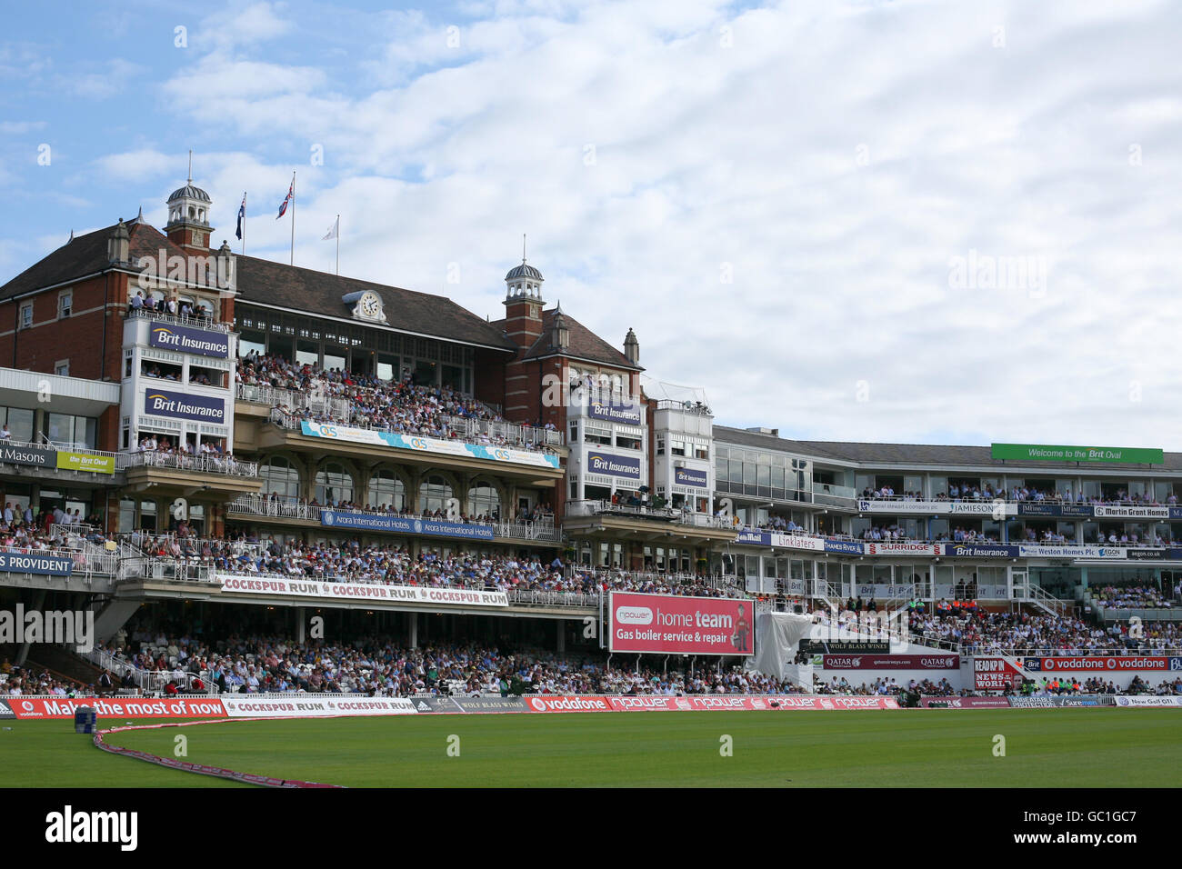 Cricket - The Ashes 2009 - npower Fünfter Test - Tag drei - England gegen Australien - The Brit Oval. Gesamtansicht des Brit Oval voll am dritten Tag Stockfoto