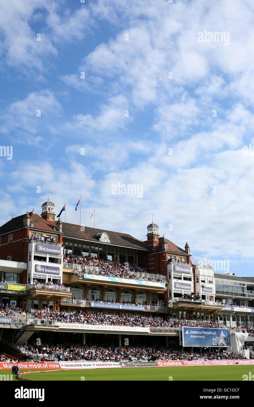 Cricket - The Ashes 2009 - npower Fünfter Test - Tag drei - England gegen Australien - The Brit Oval. Gesamtansicht des Brit Oval voll am dritten Tag Stockfoto