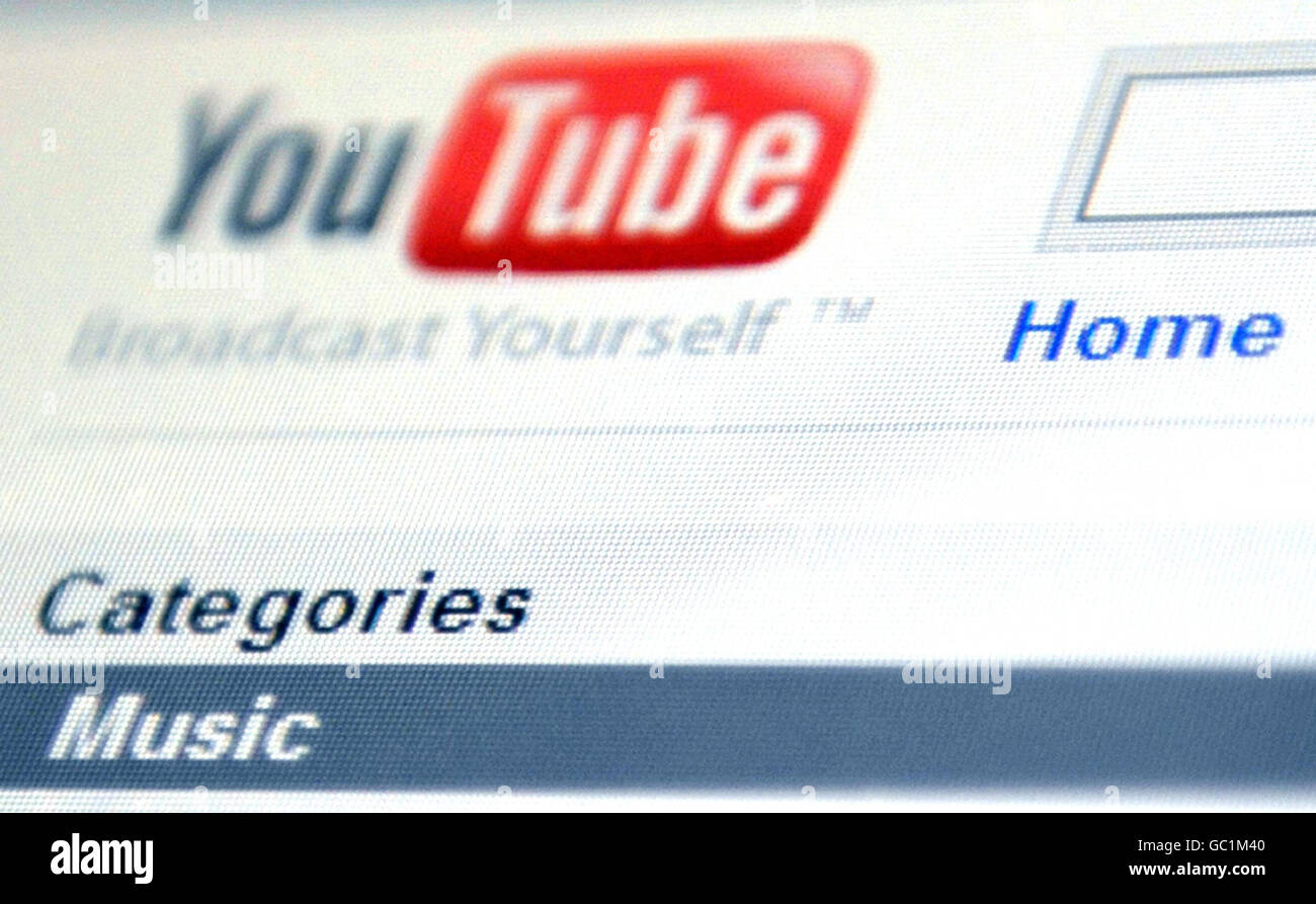 YouTube Musik-Videos-Royalty-deal Stockfoto