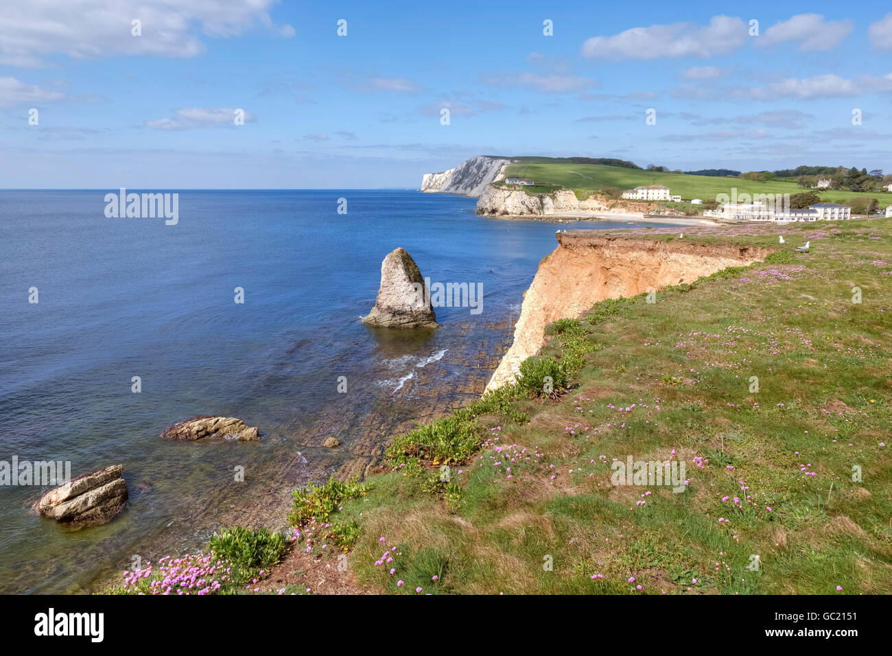 Isle Of Wight, Freshwater Bay, Hampshire, England, UK Stockfoto