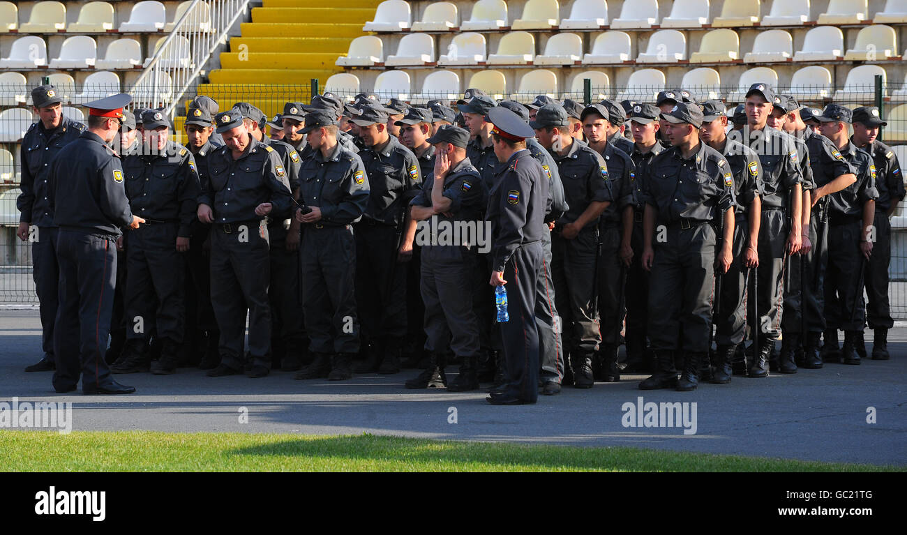 Fußball - UEFA Europa League - Play-Offs - Rückspiel - Amkar Perm V Fulham - Zvezda Stadion Stockfoto