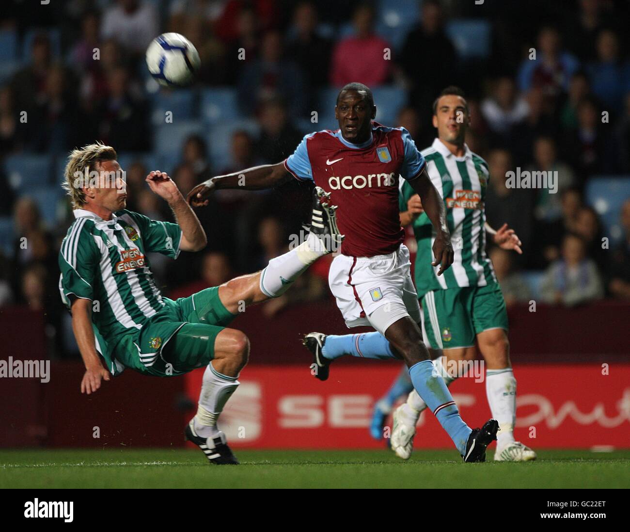 Fußball - UEFA Europa League - Playoff - Rückspiel - Aston Villa V SK Rapid Wien - Villa Park Stockfoto