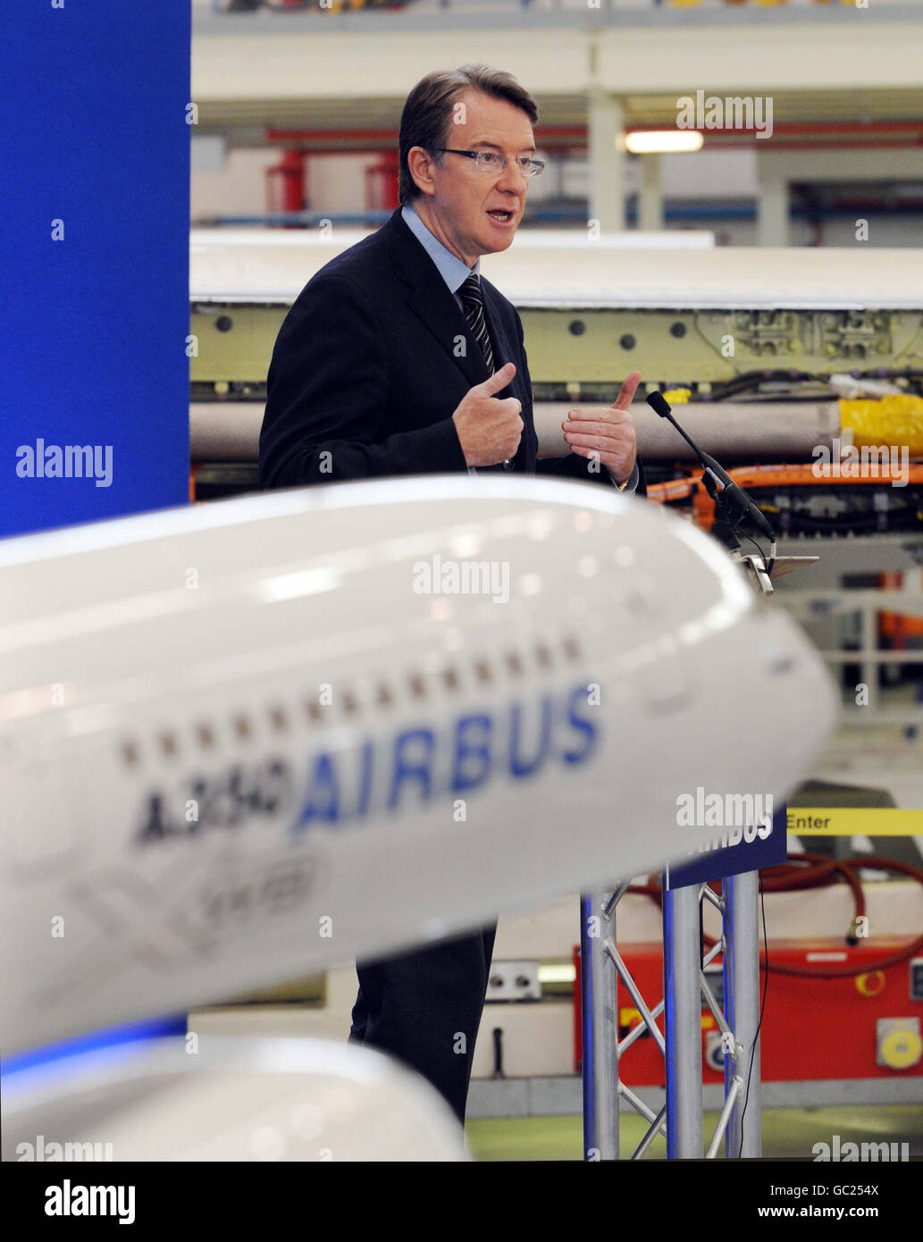 Regierung auf Airbus-Projekt zurück Stockfoto