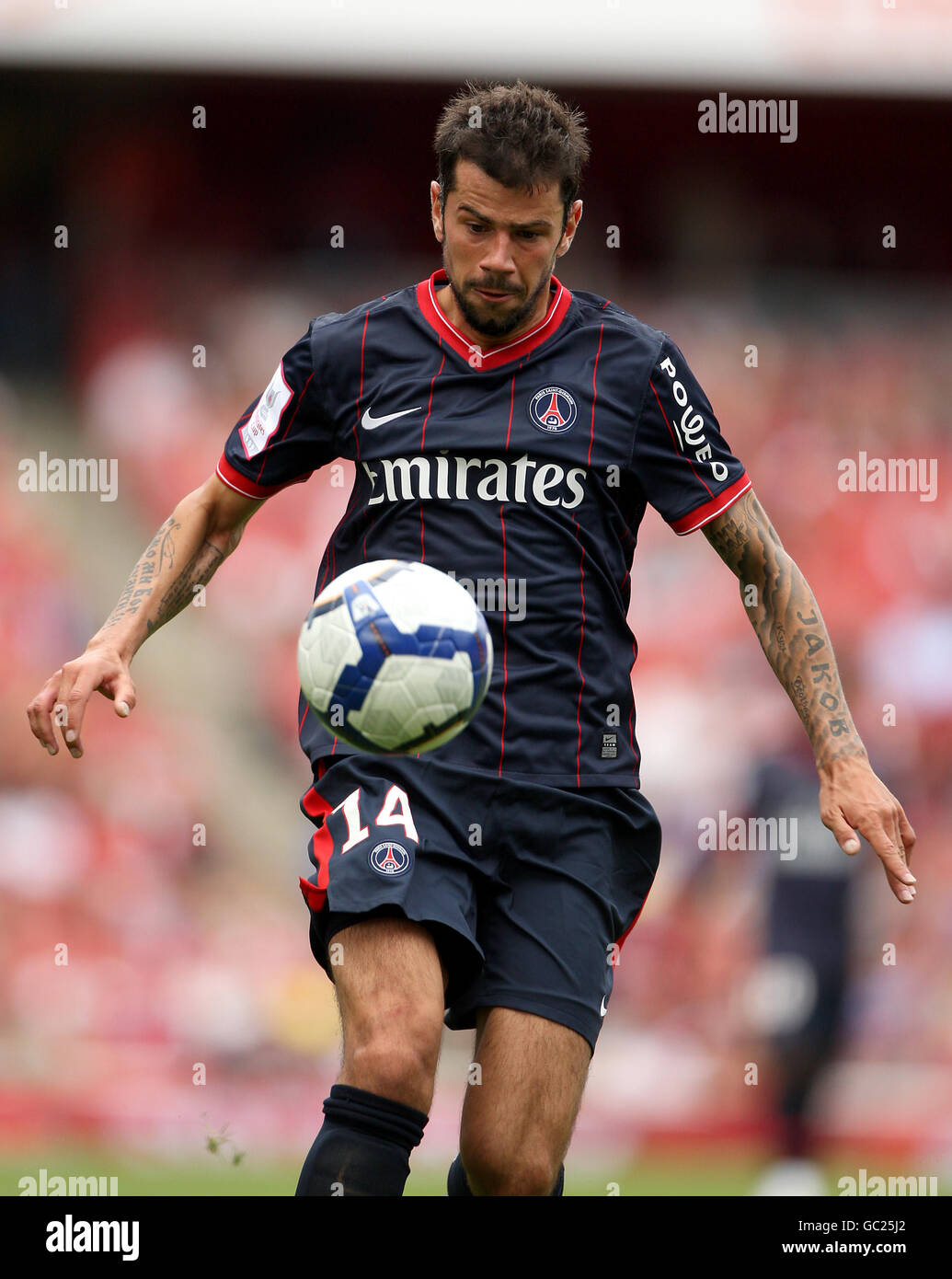 Fußball - Emirates Cup 2009 - Atletico Madrid V Paris Saint-Germain - Emirates Stadium Stockfoto