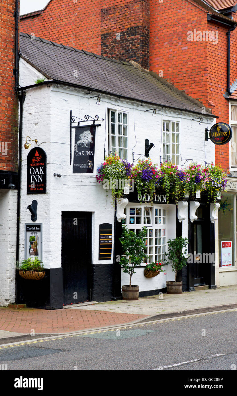 Das Oak Inn, Oswestry, Shropshire, England UK Stockfoto