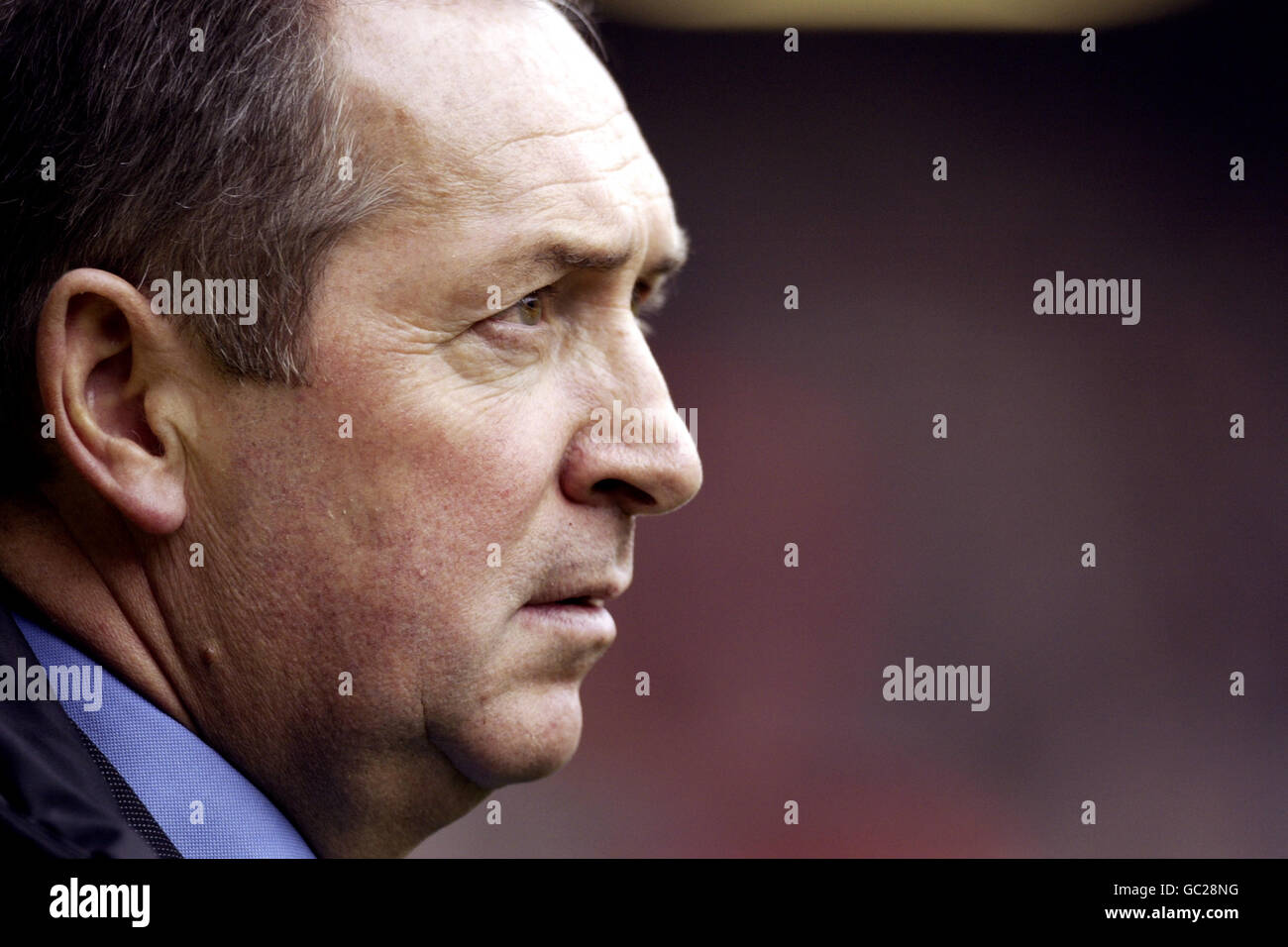 Fußball - FA Barclaycard Premiership - Liverpool / Manchester United. Liverpools Manager Gerard Houllier Stockfoto