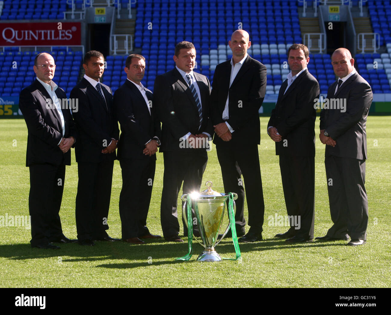 Rugby-Union - Heineken Cup Start - Madejski-Stadion Stockfoto