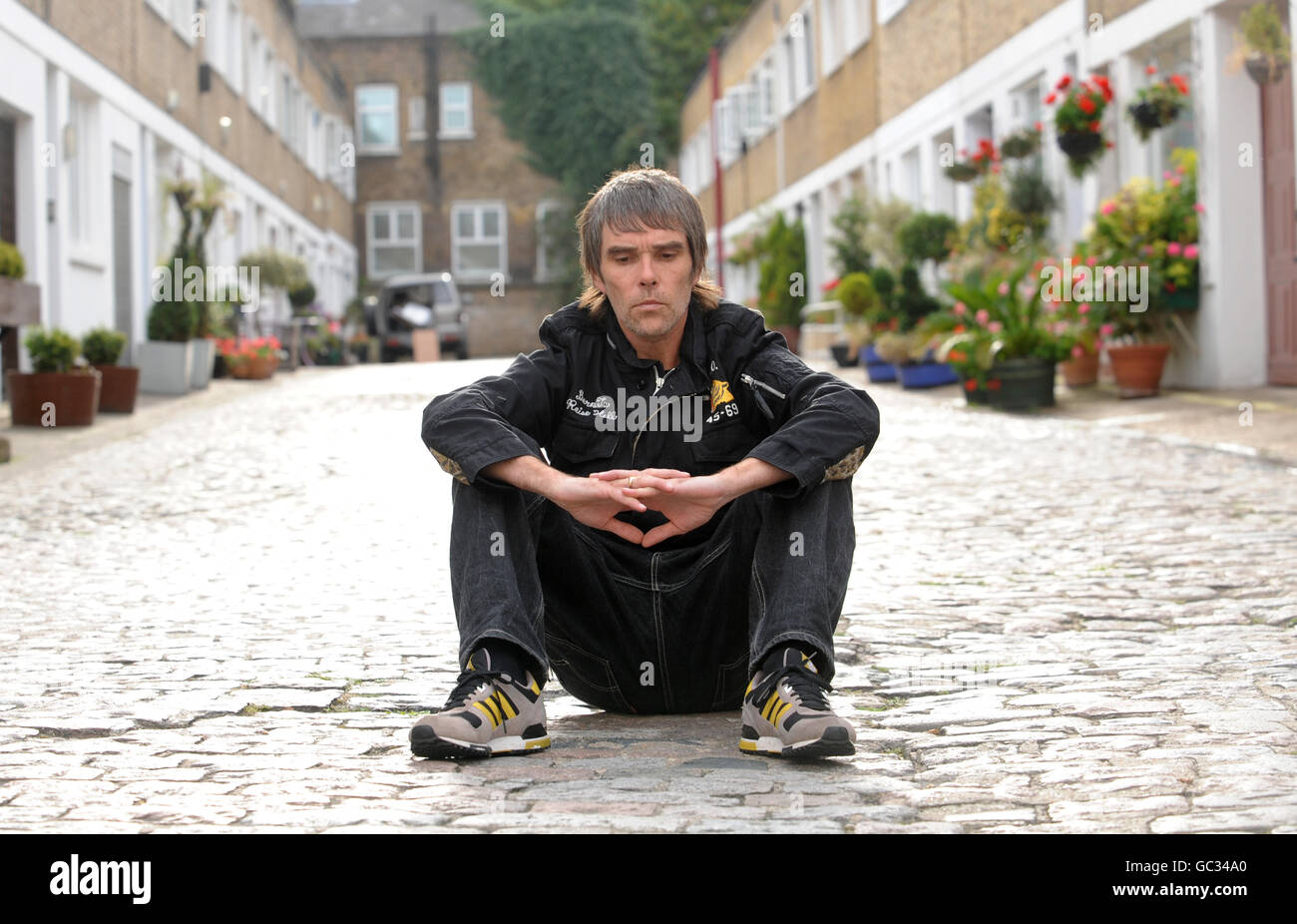 Ian Brown Porträt-Sitzung - London Stockfoto