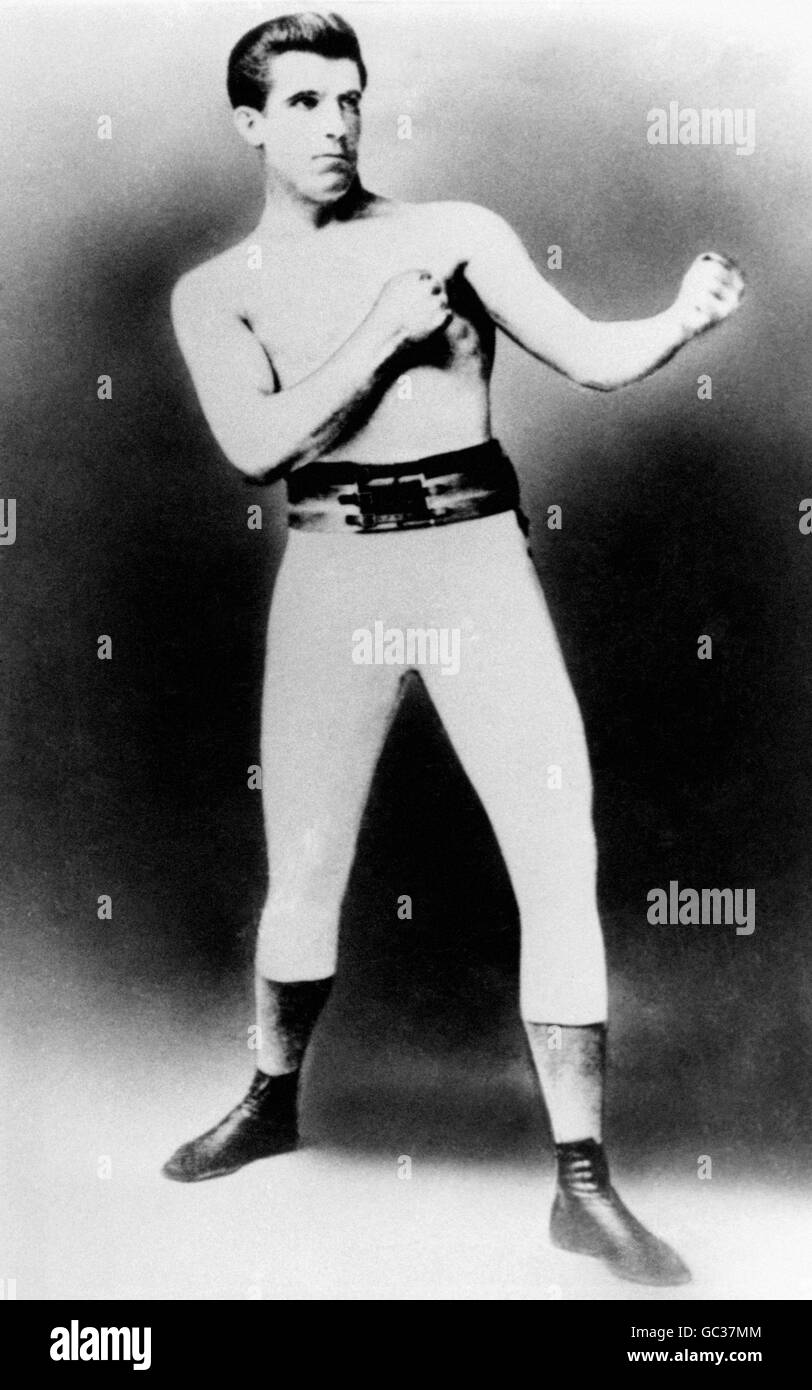 Boxen - Schwergewicht - 'Gentleman' Jim Corbett. „Gentleman“ Jim Corbett, von vielen als „Vater des modernen Boxens“ bezeichnet. Stockfoto