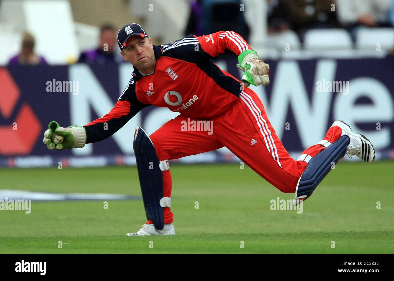 Cricket - NatWest Series - Sixth One Day International - England - Australien - Trent Bridge. Englands Matt Prior im Kampf gegen Australien während des Sixth One Day International in Trent Bridge, Nottingham. Stockfoto